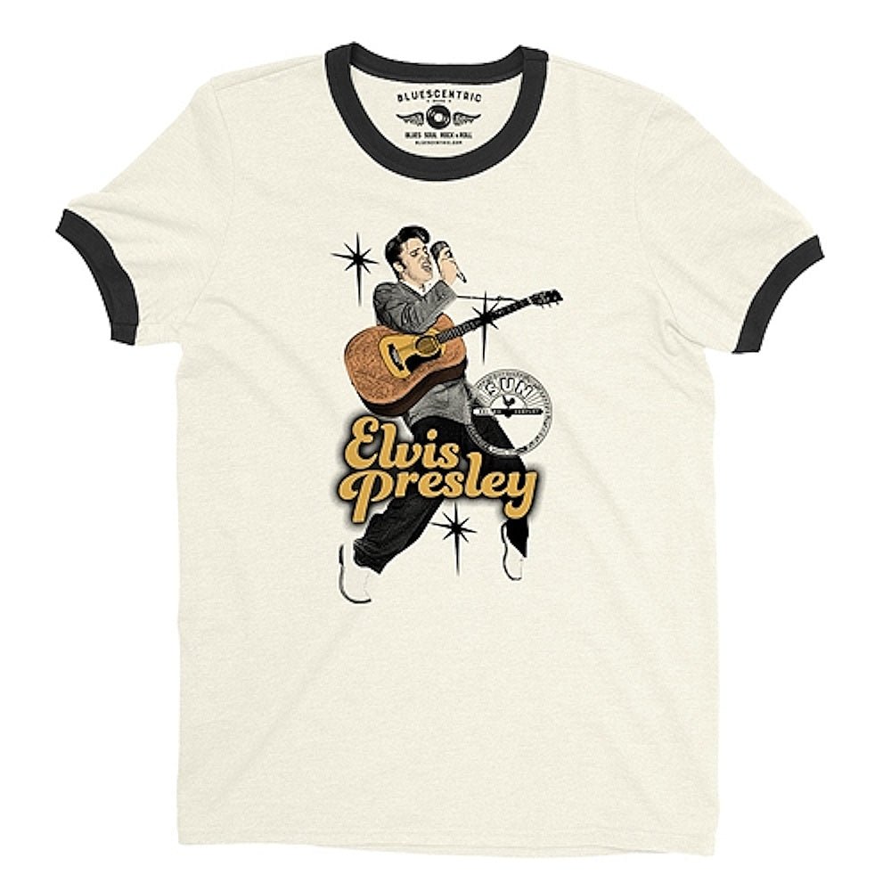 ELVIS PRESLEY エルヴィスプレスリー (生誕 90周年 ) - Olympia 1956 Ringer / リンガー / Tシャツ / メンズ - PGS